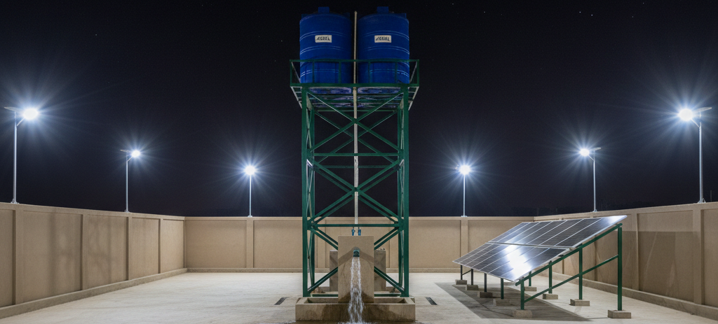 PASDO's solar-powered borehole/well for clean water access to low income community